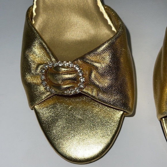 Seychelles Gold with Rhinestone Heels - Picture 3 of 14